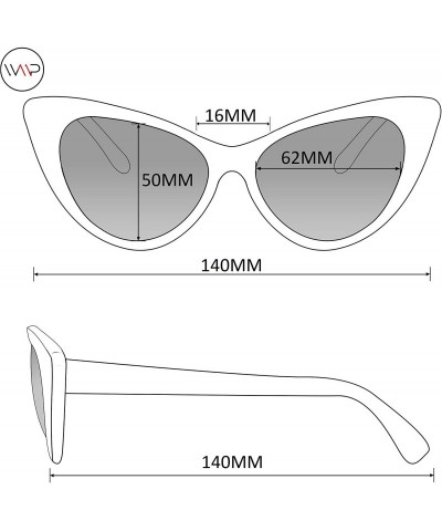 Oversized Classic Women Oversized Metal Frame Elegant Mirrored Lens Cat Eye Sunglasses - Tortoise / Brown Lens - CA18Y380T8Q ...