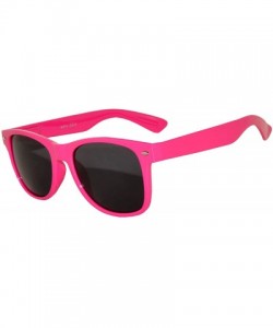 Sport Retro Vintage Party Sunglasses Fuchsia Frame Smoke Lens Brand - CB185UM4DKS $10.44