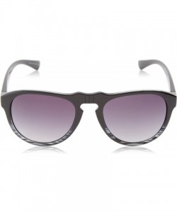 Round Women's Round Sunglasses - Black Smoke Fade - CD11CJRFYB9 $12.78