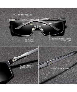 Square Men's 2020 aluminum-magnesium sunglasses driving mirror polarized glasses that man/woman UV400 - Brown - C41982YO8I7 $...