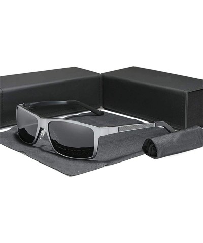 Square Men's 2020 aluminum-magnesium sunglasses driving mirror polarized glasses that man/woman UV400 - Brown - C41982YO8I7 $...