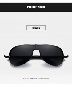 Aviator Classic Aviator Sunglasses for Men Polarized 100% UV protection New Premium Military Style 60015 - Black - C518XD8687...