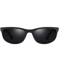 Sport Man Polarized Sunglasses Tr90 Driving Sun Glasses Men Sports Fishing - Matte Black - CU18HXQ9MQO $14.59