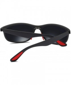 Sport Man Polarized Sunglasses Tr90 Driving Sun Glasses Men Sports Fishing - Matte Black - CU18HXQ9MQO $14.59