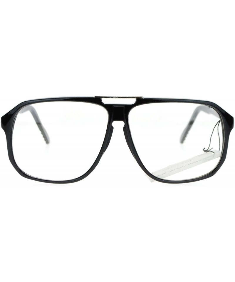 Oversized Mens Retro Robotic Nerdy Geek Sport Keyhole Oversize Optical Eye Glasses - Black - C411SLP0P03 $12.65