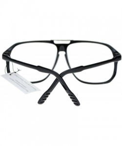 Oversized Mens Retro Robotic Nerdy Geek Sport Keyhole Oversize Optical Eye Glasses - Black - C411SLP0P03 $12.65