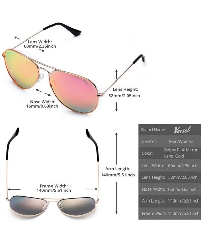 Oval Aviator Sunglasses for Men Women Mirrored Lens UV400 Protection Lightweight Polarized Aviators Sunglasses - CI18HET7TO8 ...