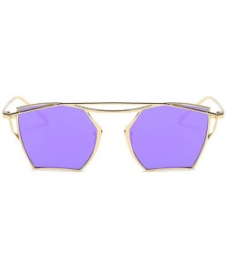 Aviator Colorful lady sunglasses ladies driving glasses - Purple Color - CT183Y7SQWM $22.25