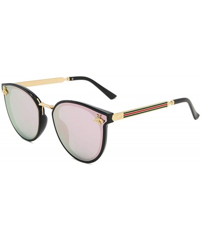 Oval sunglasses-Fashion UV Protection sunglasses for Men Women vintage glasses retro sunglasses sunglasses round - D - C31908...