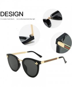 Oval sunglasses-Fashion UV Protection sunglasses for Men Women vintage glasses retro sunglasses sunglasses round - D - C31908...