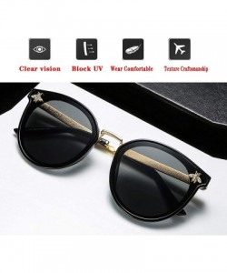 Oval sunglasses-Fashion UV Protection sunglasses for Men Women vintage glasses retro sunglasses sunglasses round - D - C31908...