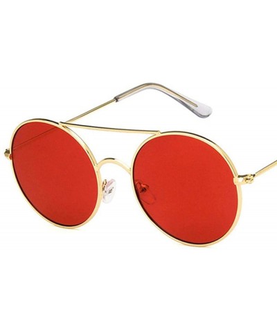 Aviator Sunglasses 2019 New Fashion Metal Round Colorful UV400 Travel Shopping Get 5 - 10 - C518YZWNS60 $8.73