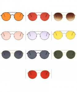 Aviator Sunglasses 2019 New Fashion Metal Round Colorful UV400 Travel Shopping Get 5 - 10 - C518YZWNS60 $8.73