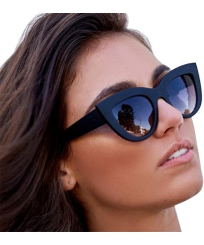 Round Sunglasses for Women Vintage Round Polarized - Fashion UV Protection Sunglasses for Party - I_black - CD194AAS0AL $12.92