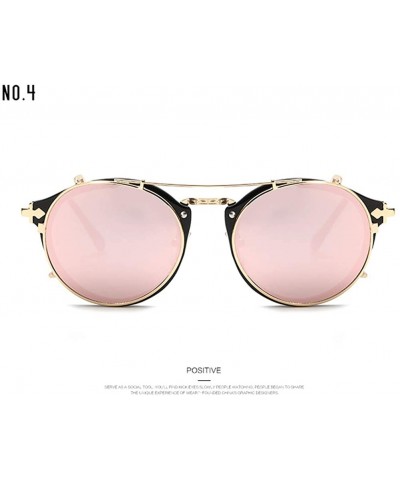 Aviator New Fashion Retro Dual-Purpose Mirror Flat Glasses Sunglasses for Men and Women UV400 1813 - Blackpink - CZ18AHAS4CC ...