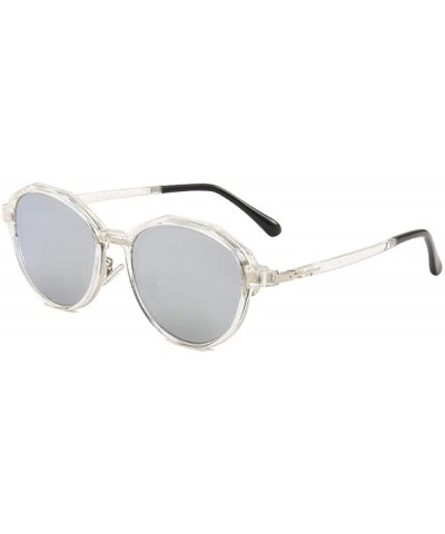 Aviator Frame Polarized Fashion Trend Sunglasses Mirror Sunglasses - CD18X022RW0 $82.01