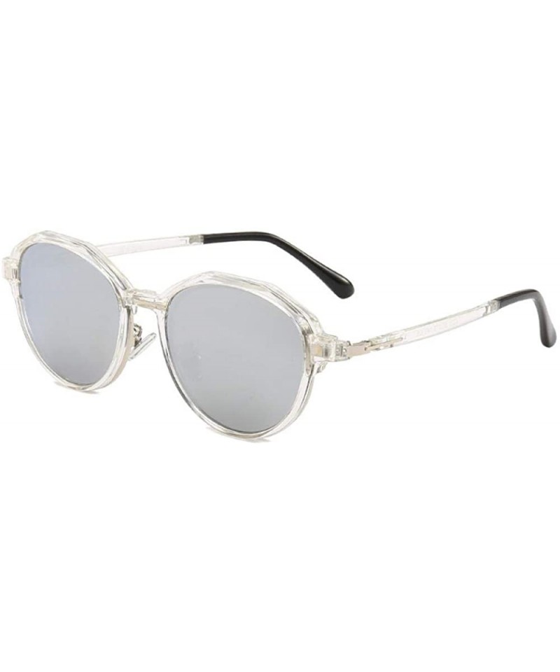 Aviator Frame Polarized Fashion Trend Sunglasses Mirror Sunglasses - CD18X022RW0 $44.33