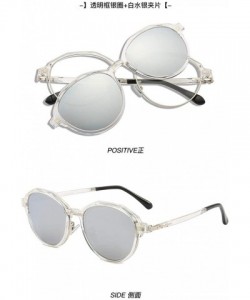 Aviator Frame Polarized Fashion Trend Sunglasses Mirror Sunglasses - CD18X022RW0 $44.33