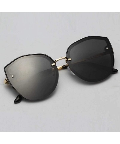 Cat Eye Womens Fashion Polarized UV Protection Metal Decoration Cat Eyes Sunglasses for Women LS1996 - Black - C918R53ZHIK $2...