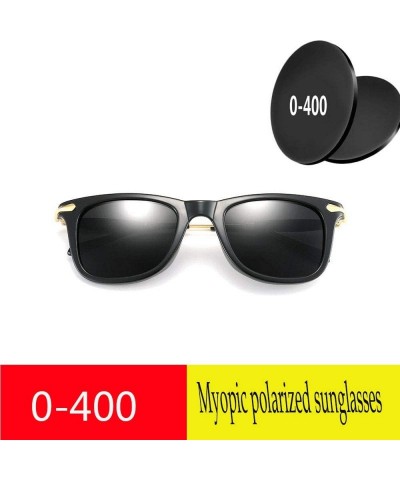 Goggle Finished polarized myopia unisex custom myopia optical driving goggles square polarized sunglasses - CO18SYW33MI $15.15