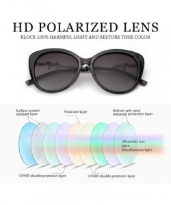 Cat Eye Cat Eye Sunglasses For Women - Fashion Polarized Sunglasses with UV Protection for Driving/Shopping/Sunbathing - CM18...