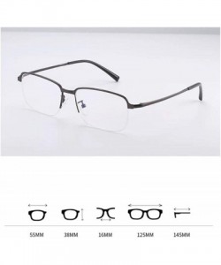 Round Unisex metal frame glasses- classic round metal transparent lens flat mirror - D - CI18RY80MK0 $42.39