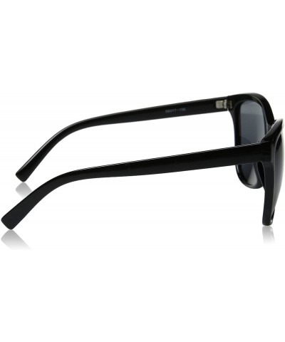 Square Women's P2421 Square Sunglasses- Black/Smoke - C012MZ578FH $12.60