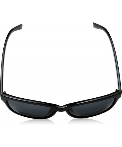 Square Women's P2421 Square Sunglasses- Black/Smoke - C012MZ578FH $12.60