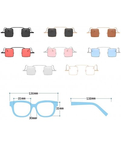 Square Retro Trend Sunglasses Fashion Square Sunglasses for Men and Women - C8 - CV18D4IWH5X $10.89