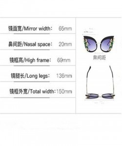 Cat Eye Cat Eye Luxury Jeweled Sunglasses Inlaid Rhinestone Retro Sun glasses for Women - Transparent - CU18D8ZWR5Q $7.79