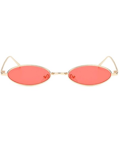 Round Vintage Slender val Sunglasses for Women Small Round Candy Colors Sunglasses Metal Frames Designer Gothic Glasses - CD1...