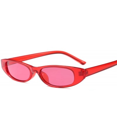 Cat Eye Small Sunglasses Women Unisex Sun Glasses High Fashion Design Summer 2018 UV400 - Red - CT18DHAI8DM $9.08