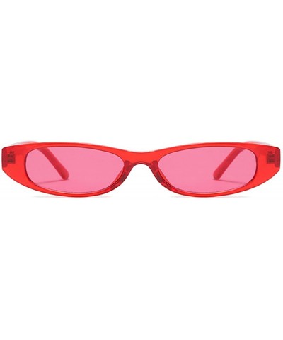 Cat Eye Small Sunglasses Women Unisex Sun Glasses High Fashion Design Summer 2018 UV400 - Red - CT18DHAI8DM $9.08