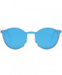 Round Retro Circle Round UV Protection Fashion Sunglasses for Men and Women - Blue - C118IR2C298 $10.80