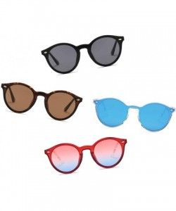 Round Retro Circle Round UV Protection Fashion Sunglasses for Men and Women - Blue - C118IR2C298 $10.80