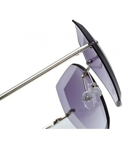 Goggle Frameless Goggles for Women Men Retro Sun Glasses UV Protection - Style6 - C418RTR453Z $6.97