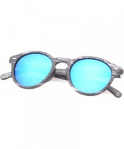 Round 'Nashville' Round Fashion Sunglasses - Grey - C411PMFLFYP $9.63