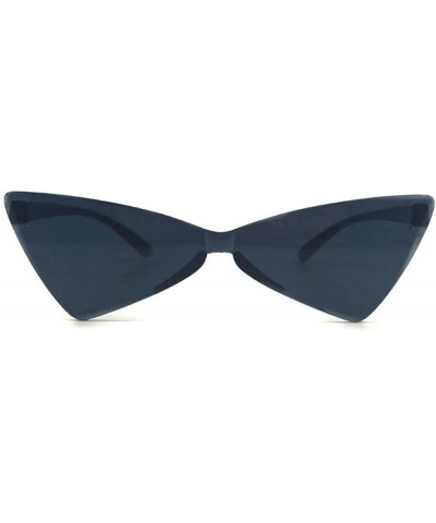 Oval Cat eye sunglasses ladies mirror black triangle sunglasses ladies shade glasses ladies UV400 - CB1906UIZNR $46.84