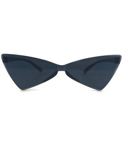 Oval Cat eye sunglasses ladies mirror black triangle sunglasses ladies shade glasses ladies UV400 - CB1906UIZNR $43.41