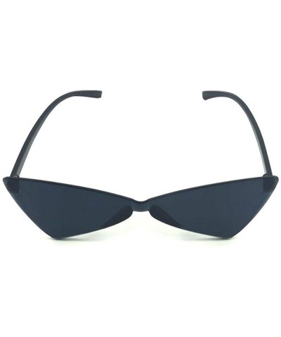 Oval Cat eye sunglasses ladies mirror black triangle sunglasses ladies shade glasses ladies UV400 - CB1906UIZNR $20.56