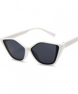 Cat Eye New Vintage Black Cat Eye Sunglasses Women Mirror Small Frame Cateye Sun Glasses For Female Shades UV400 - C1 - C1198...
