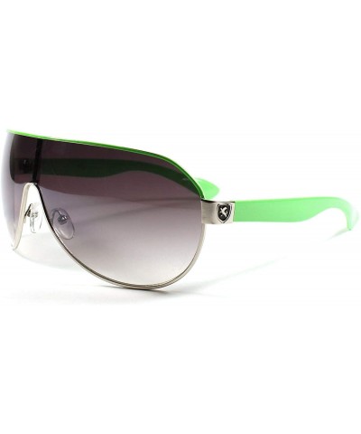 Shield Khan Designer Celebrity Shield Swag Mens Women's Sunglasses - C918O7Q75EQ $9.51