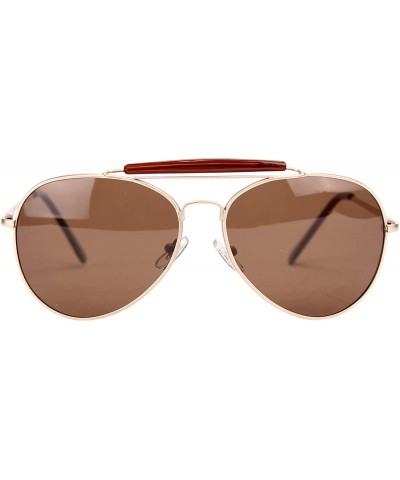 Aviator Men's Aviator Sunglasses 3-Pack - Gold (3-pack) - CY1962NTSK7 $15.76