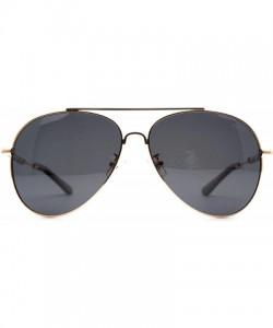 Aviator p670 Aviator Design Polarized - for Womens-Mens 100% UV PROTECTION - Black-black - C6192TI69DL $18.92