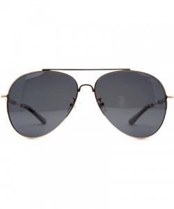 Aviator p670 Aviator Design Polarized - for Womens-Mens 100% UV PROTECTION - Black-black - C6192TI69DL $18.92