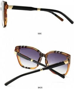 Oversized Cateye Sunglasses for Women Oversized Women Sunglasses Designer Shades - Gradien Grey Lens /C2 - CY196YTO8DL $11.06