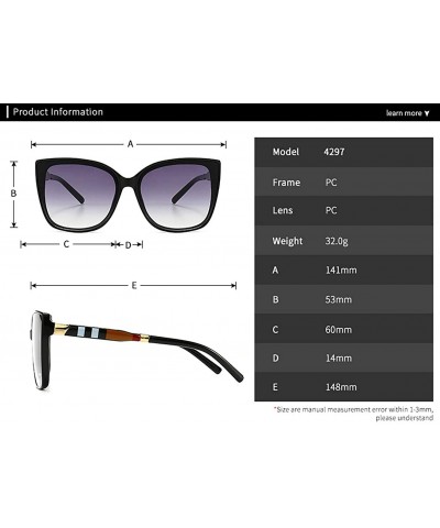 Cateye Sunglasses for Women Oversized Women Sunglasses Designer Shades ...