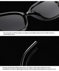 Oversized Cateye Sunglasses for Women Oversized Women Sunglasses Designer Shades - Gradien Grey Lens /C2 - CY196YTO8DL $11.06