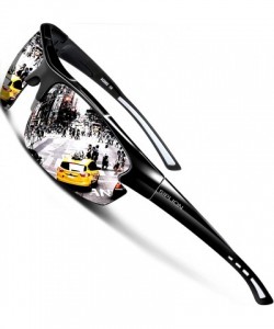 Round Men's Polarized Sunglasses Sports Glasses for Cycling Fishing Golf TR90 Superlight Frame - CH185N58C42 $43.15