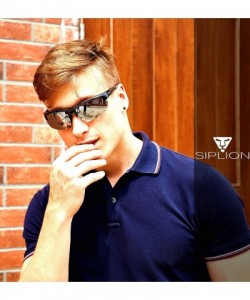 Round Men's Polarized Sunglasses Sports Glasses for Cycling Fishing Golf TR90 Superlight Frame - CH185N58C42 $43.15